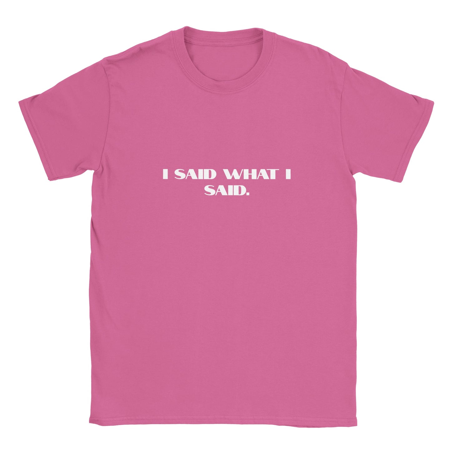 Rolig t-shirt med texten I said what I said 
